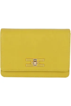 Elisabetta Franchi Hobo Bags - Curry Eco-Leather Shoulder Bag - Gr. unisize - in - für Damen