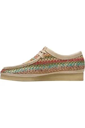 Clarks Low-Top Sneaker - Sneakers Wallabee Raffia Multicolor - Gr. 41 (EU) - in - für Damen