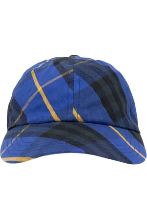 Burberry Caps & Mützen - Linen Check Baseball Cap - Gr. M - in - für Damen
