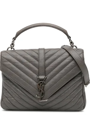 Saint Laurent Crossbody Bags - 2016 Medium Monogram Chevron Sheepskin College Sat - Gr. unisize - in - für Damen