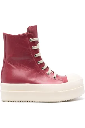 Rick Owens Low-Top Sneaker - Scarpe In Pelle Mega Bumper Sneakers Thulian/milk/ - Gr. 36,5 (EU) - in - für Damen