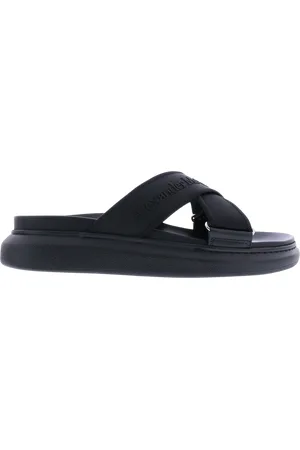 Alexander McQueen Slipper & Pantoletten - Heren Sandal Leath.S.Rubb. Slider Lo - Gr. 40 (EU) - in - für Damen