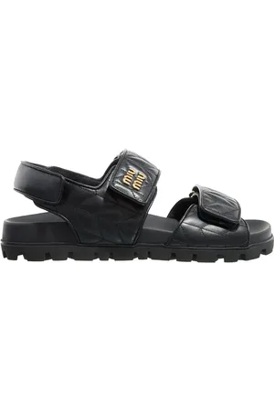 Miu Miu Low-Top Sneaker - Quilted Leather Sandals - Gr. 41 (EU) - in - für Damen
