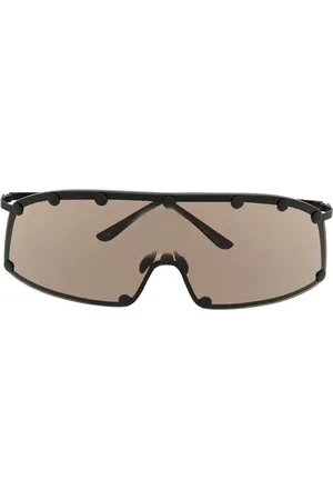 Rick Owens Sonnenbrillen - Sunglasses Shielding /brown - Gr. unisize - in Schwarz - für Damen