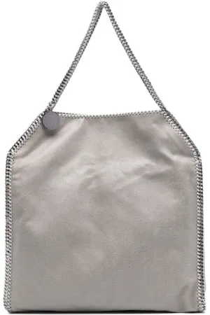 Stella McCartney Totes & Shopper - Textured Grey Handbag With Chain Detail - Gr. unisize - in - für Damen