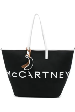 Stella McCartney Totes & Shopper - Black Canvas Tote With Contrasting Trim And Detach - Gr. unisize - in - für Damen