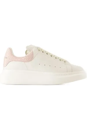 Alexander McQueen Low-Top Sneaker - Oversize Sneakers - Leather - White/Pink - Gr. 40 (EU) - in - für Damen