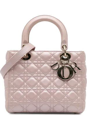 Dior Crossbody Bags - 2016 Medium Pearlescent Lambskin Cannage Lady Dior - Gr. unisize - in - für Damen