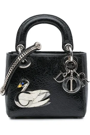 Dior Crossbody Bags - 2016 Mini Ceramic Effect Deerskin Jeweled Swan Lad - Gr. unisize - in - für Damen