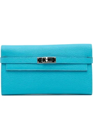 Hermès Portemonnaies - 2015 Chevre Mysore Kelly Longue Wallet - Gr. unisize - in - für Damen