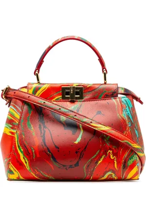 Fendi Crossbody Bags - 2016-2023 Mini Marbled Peekaboo Satchel - Gr. unisize - in - für Damen