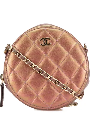CHANEL Clutches - 2020 Quilted Iridescent Lambskin Round Clutch With - Gr. unisize - in - für Damen