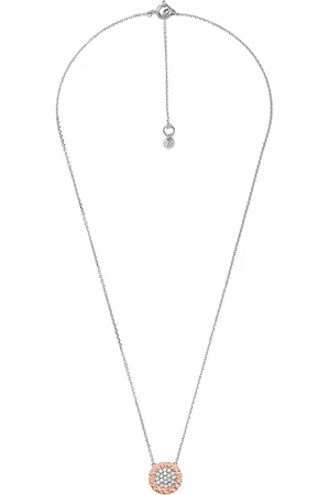 Michael Kors Halsketten - 14K Rose Gold-Plated Monogram Necklace - Gr. unisize - in Mehrfarbig - für Damen