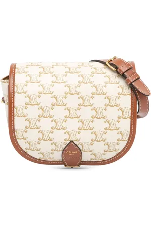 Céline Hobo Bags - 2020 Medium Triomphe Coated Canvas Folco Crossbody - Gr. unisize - in - für Damen