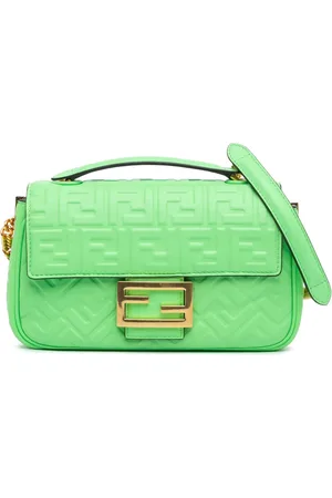 Fendi Hobo Bags - 2010-2024 Zucca Embossed Leather Chain Midi Baguet - Gr. unisize - in - für Damen