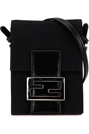 Fendi Hobo Bags - 2000-2010 Mini Nylon FF Lock Crossbody - Gr. unisize - in - für Damen