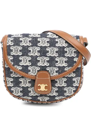 Céline Hobo Bags - 2021 Mini Triomphe Embroidered Canvas Besace Cross - Gr. unisize - in - für Damen