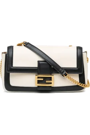Fendi Hobo Bags - 2010-2024 Bicolor Leather Chain Baguette - Gr. unisize - in - für Damen