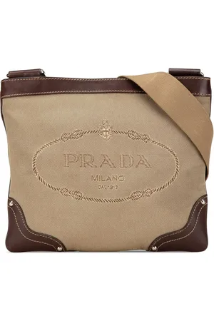 Prada Hobo Bags - 2000-2024 Canvas Canapa Logo Crossbody - Gr. unisize - in - für Damen