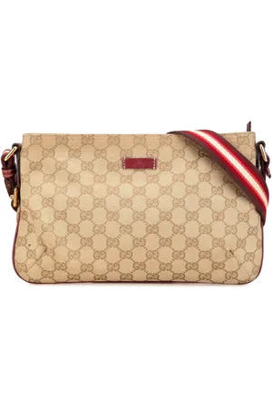 Gucci Hobo Bags - 2000-2015 GG Canvas Web Crossbody - Gr. unisize - in - für Damen