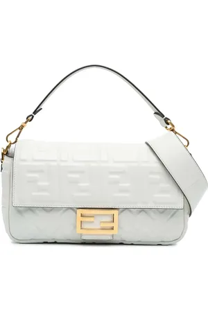 Fendi Hobo Bags - 2010-2024 Zucca Embossed Leather Baguette Satchel - Gr. unisize - in - für Damen