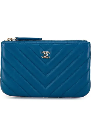 CHANEL Kosmetiktaschen - Chevron Lambskin O Case Pouch - Gr. unisize - in - für Damen