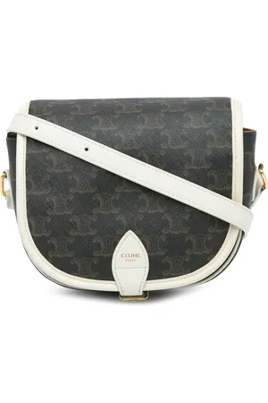 Céline Hobo Bags - 2020 Medium Triomphe Coated Canvas Folco Crossbody - Gr. unisize - in - für Damen