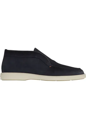 santoni High Leather Loafers - Gr. UK_10 - in