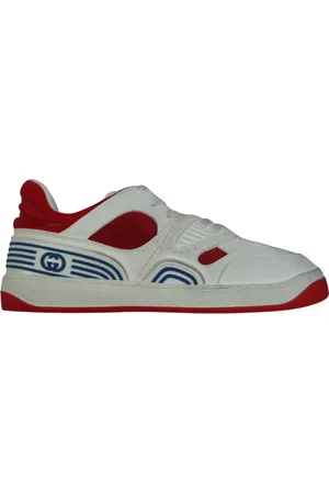 Gucci Low-Top Sneaker - Sneakers Bianche e Rosse - Gr. UK_5 - in - für Damen