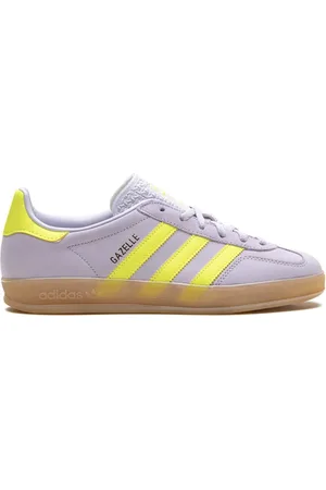 adidas Low-Top Sneaker - Gazelle Indoor W Silver Dawn/solar Yellow/gum - Gr. US_10_5 - in - für Damen