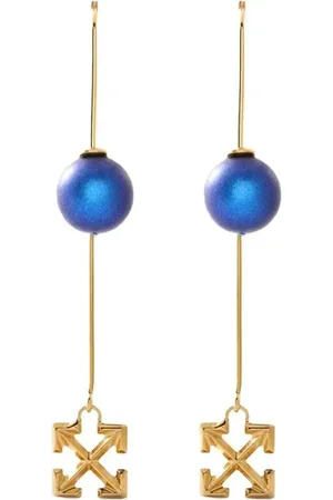 OFF-WHITE Ringe - Pearl & Arrow Logo Earrings - Gr. ONE SIZE - in - für Damen