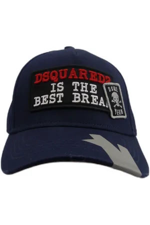 Dsquared2 Caps & Mützen - Cappellino baseball blue navy in cotone - Gr. ONE SIZE - in - für Damen