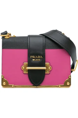 Prada Hobo Bags - 2000-2024 Saffiano Trimmed City Calf Cahier Crossb - Gr. unisize - in - für Damen