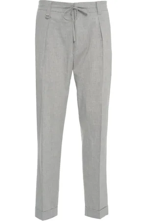 Paolo Pecora Ringe - Chino with drawstring - Gr. IT 46 - in Grau - für Damen
