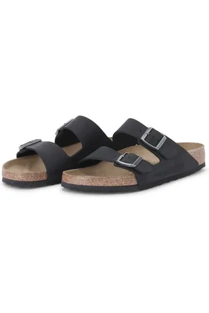 Birkenstock Slipper & Pantoletten - Arizona Leoi Slippers Zwart 0552111 - Gr. 41 (EU) - in - für Damen