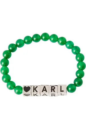 Karl Lagerfeld Armbänder - K/Beads Karl Cube Bracelet - Gr. M - in Grün - für Damen