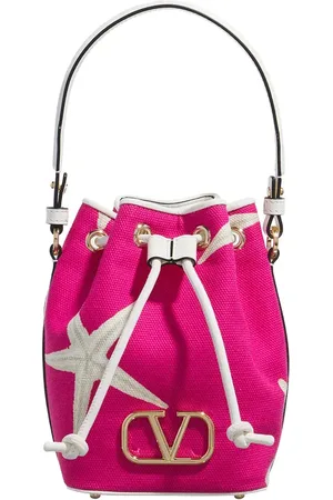 VALENTINO GARAVANI Beuteltaschen - Mini Drawstring Canvas - Gr. unisize - in Rosa - für Damen