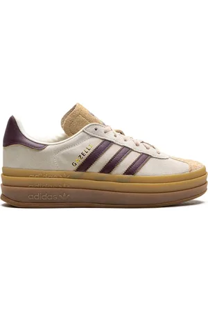 adidas Low-Top Sneaker - Gazelle Bold W Cream White/maroon/magic Beige - Gr. US_10 - in - für Damen