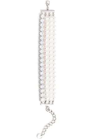 Self-Portrait Armbänder - Pearl Diamante Bracelet - Gr. ONE SIZE - in Mehrfarbig - für Damen