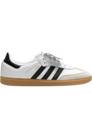 adidas Low-Top Sneaker - Samba Lt W Ftwr White/core Black/ Gold Met - Gr. US_12 - in - für Damen