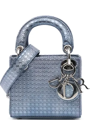 Dior Crossbody Bags - 2015 Mini Metallic Patent Microcannage Lady Dior - Gr. unisize - in - für Damen