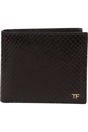 Tom Ford Portemonnaies - Python Printed Classic Bifold Wallet Brown - Gr. unisize - in - für Damen