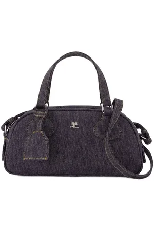 Courrèges Hobo Bags - Friday Bowling Baguette Crossbody - Leather - Grey - Gr. unisize - in - für Damen
