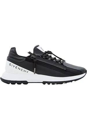 Givenchy Low-Top Sneaker - Round Toe Black Leather Sneakers - Gr. 44 (EU) - in - für Damen