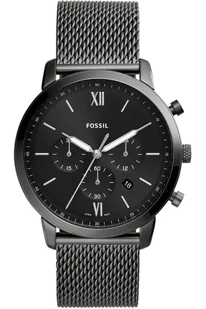Fossil Uhren - Neutra Chronograph Stainless Steel Mesh Watch - Gr. unisize - in Silber - für Damen