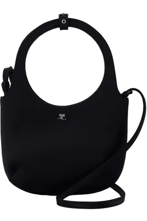 Courrèges Hobo Bags - Holy Shoulder Bag - Satin - Black - Gr. unisize - in - für Damen