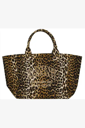 Ganni Crossbody Bags - Dames Shopper XXL Leopard - Gr. unisize - in - für Damen