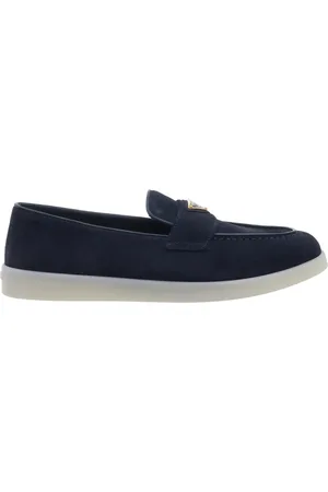 Prada Loafer - Suede Logo Loafer - Gr. 38 (EU) - in - für Damen