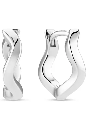 Sif Jakobs Ohrringe - Ellera Waves Pianura Medio Ohrringe - Gr. unisize - in Silber - für Damen