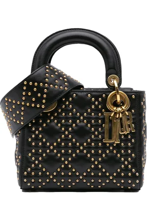 Dior Crossbody Bags - 2017 Mini Lambskin Cannage Studded Supple Lady Dio - Gr. unisize - in - für Damen